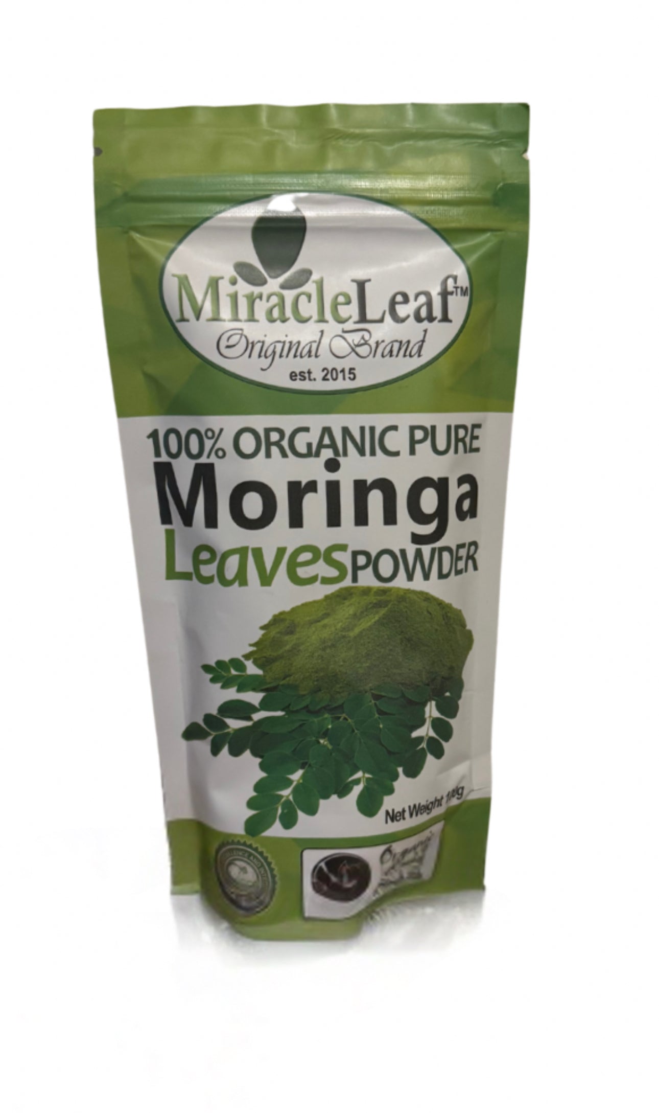 Miracle Leaf Organic Pure Moringa Leaves Powder 100g